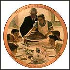 Freedom From Want Collector Plate by Norman Rockwell MAIN