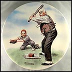 Batter Up Collector Plate by Norman Rockwell MAIN