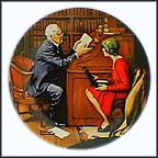 The Professor Collector Plate by Norman Rockwell MAIN