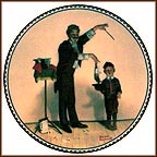 The Magician Collector Plate by Norman Rockwell MAIN