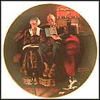 Evenings Ease Collector Plate by Norman Rockwell MAIN