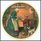 The Pantry Raid Collector Plate by Norman Rockwell MAIN