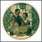 A Special Delivery Collector Plate by Norman Rockwell MAIN