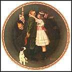 Kiss And Tell Collector Plate by Norman Rockwell MAIN