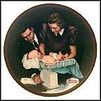 Growing Strong Collector Plate by Norman Rockwell MAIN