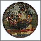 Our Love Of Country Collector Plate by Norman Rockwell MAIN