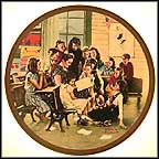 The Story Hour Collector Plate by Norman Rockwell MAIN