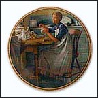 Working In The Kitchen Collector Plate by Norman Rockwell MAIN