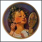 Making Believe At The Mirror Collector Plate by Norman Rockwell MAIN