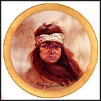 Apache Girl - artist signed Collector Plate by Gregory Perillo MAIN