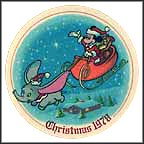 Night Before Christmas Collector Plate by Disney Studio Artists MAIN