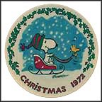 Snoopy Guides The Sleigh Collector Plate by Charles Schulz MAIN