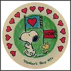 Snoopy And Woodstock On Parade Collector Plate by Charles Schulz MAIN
