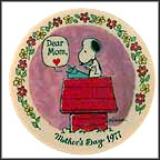 Dear Mom Collector Plate by Charles Schulz MAIN