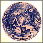 Deer In Snow Collector Plate MAIN