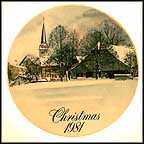 Country Village Scene Collector Plate by David Coolidge MAIN