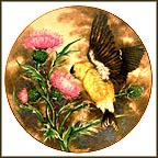 American Goldfinch Collector Plate by A. E. Ruffing MAIN
