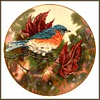 Eastern Bluebird Collector Plate by A. E. Ruffing MAIN