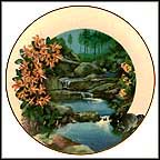 Wild Honeysuckle Collector Plate by Ralph Mark MAIN