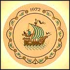 Three Ships A 'sailing Collector Plate by Gillian West MAIN