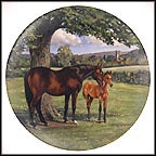 The English Thoroughbred Collector Plate by Susie Whitcombe MAIN