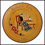 Mother Sewing Collector Plate by Mary Jane Hillegass MAIN