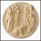 Adoration Of The Magi Collector Plate by Albertu Santangela MAIN