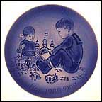Nursery Scene Collector Plate by Mads Stage MAIN