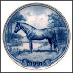 Swedish Warm Blood Horse Collector Plate by Poul T. Christensen MAIN