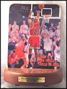 Michael Jordan's Last Shot Collector Plate by Glen Green MAIN
