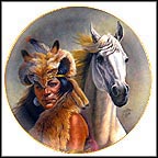 Chief Crazy Horse Collector Plate by Gregory Perillo MAIN