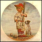 The Big Leaguer - artist signed Collector Plate by Gregory Perillo MAIN