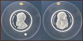 Da Vinci / Michelangelo - set of 2 Collector Plate MAIN