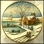 Dutch Christmas Collector Plate by Vincente Tiziano MAIN