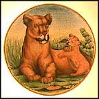Lions Collector Plate by Guilio Gialletti And Franco Lamincia MAIN