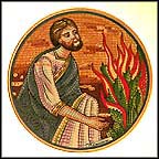 Moses And The Burning Bush Collector Plate by Franco Lamincia MAIN