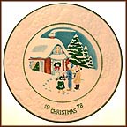 White Christmas Collector Plate MAIN