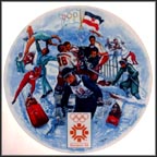 Winter Olympics - Sarajevo Collector Plate by Alton S. Tobey MAIN