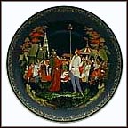The Priest And His Servant Balda Collector Plate by Oleg Vladimirovich An MAIN