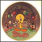 Happy 50th Tweety Collector Plate MAIN