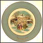 Carolers In The Snow Collector Plate MAIN