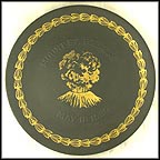 Mount St. Helens Eruption - black basalt Collector Plate MAIN