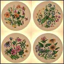Wild Flowers Of The US - Set of 4 Collector Plate MAIN