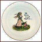 Take The Time To Smell The Flowers Collector Plate by Holly Hobbie MAIN