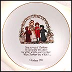 Sing A Song Of Christmas Collector Plate by Holly Hobbie MAIN