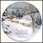 Merry Christmas Collector Plate by Robert Laessig MAIN