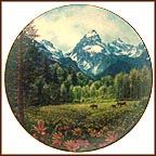 The Grand Tetons Collector Plate by Harry Johnson MAIN