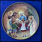 Away In A Manger Collector Plate by Cicely Mary Barker MAIN