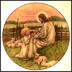 The Lord's My Shepherd Collector Plate by Cicely Mary Barker MAIN