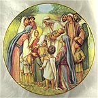 Love Divine Collector Plate by Cicely Mary Barker MAIN